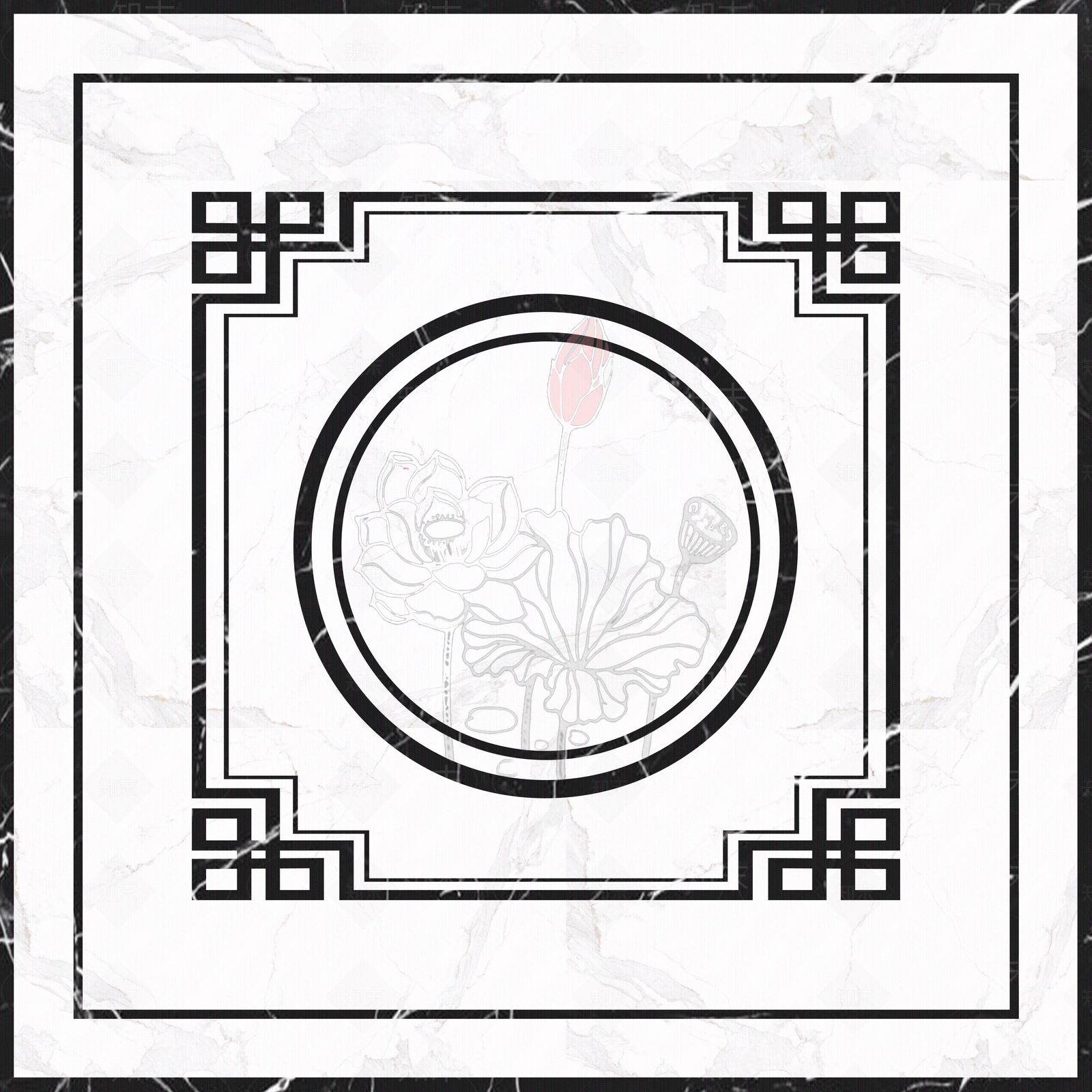 石材拼花高清贴图材质