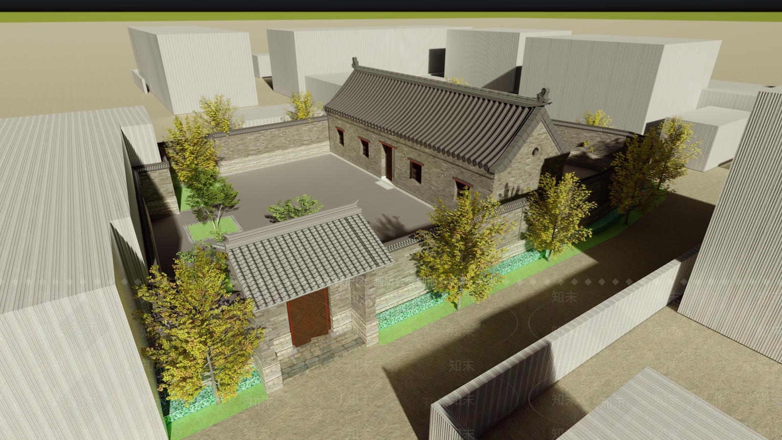 传统建筑SU模型下载【ID:1113243113】