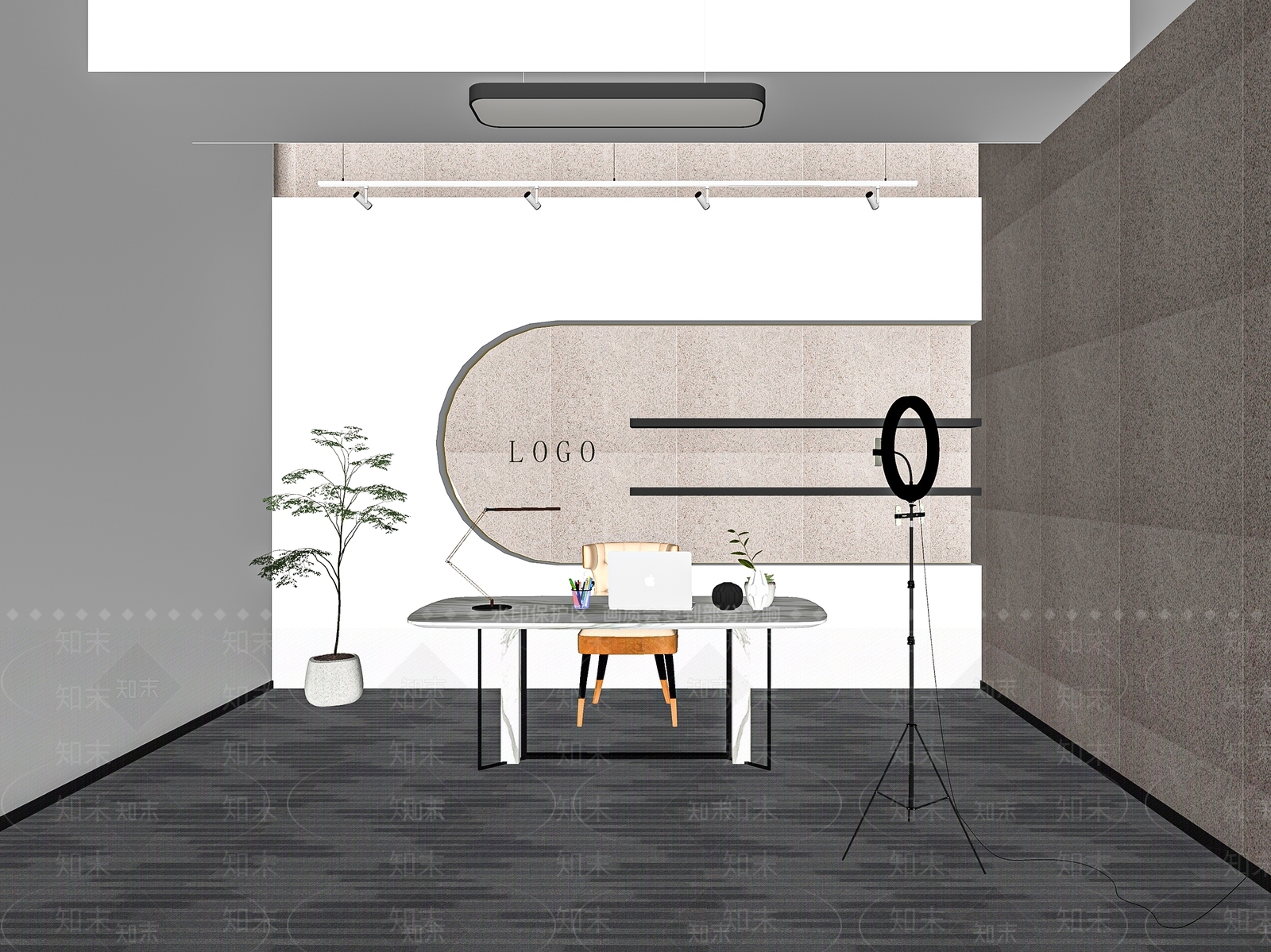 现代直播间SU模型下载【ID:1113258596】
