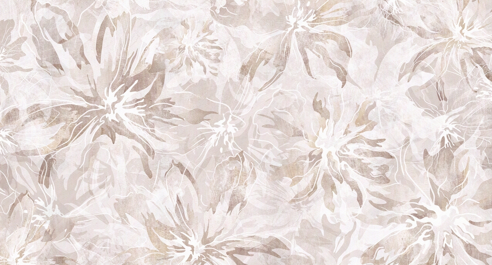 简约粉色花瓣印花壁画贴图下载【ID:1113283157】