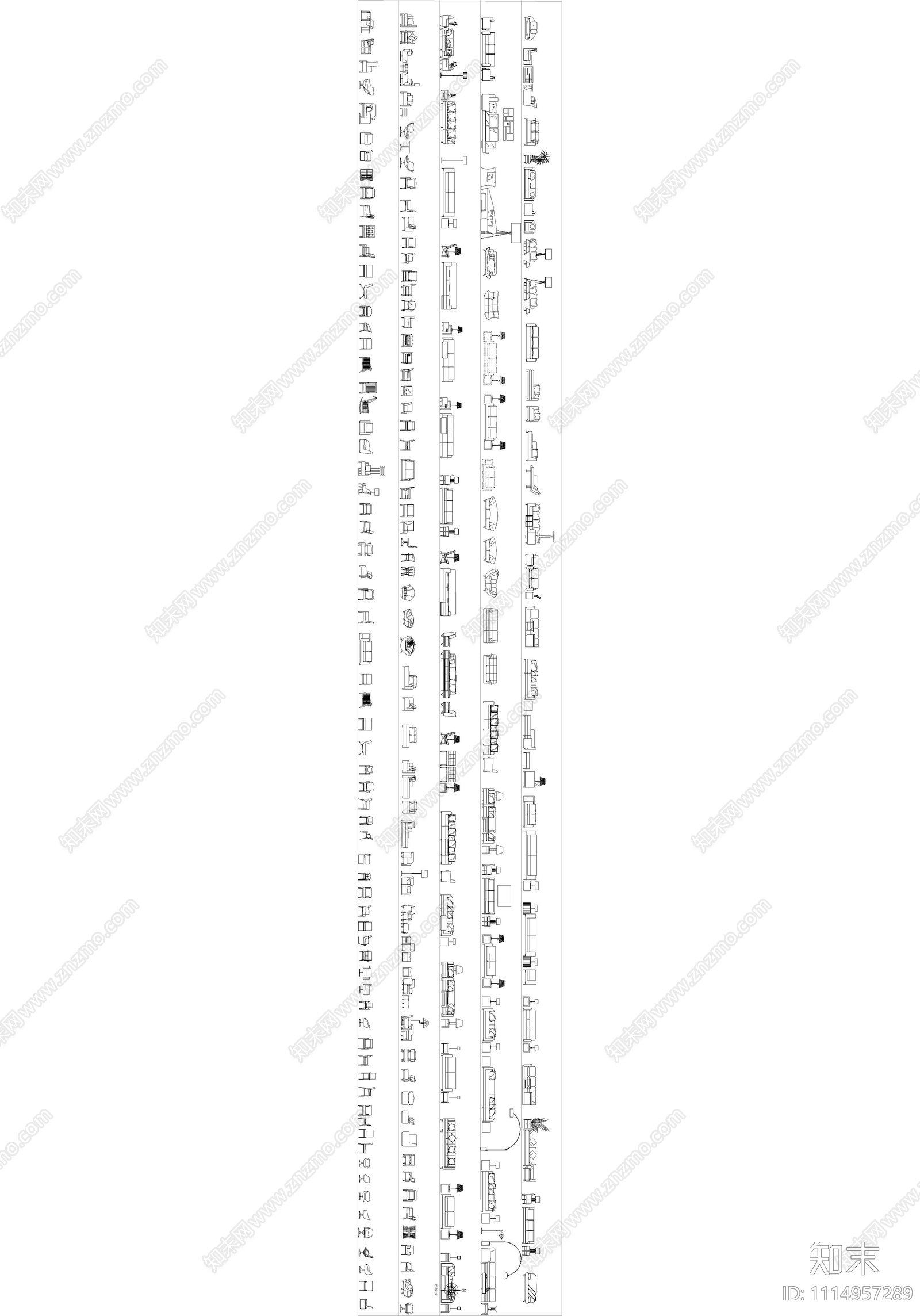 家装模块立面施工图下载【ID:1114957289】