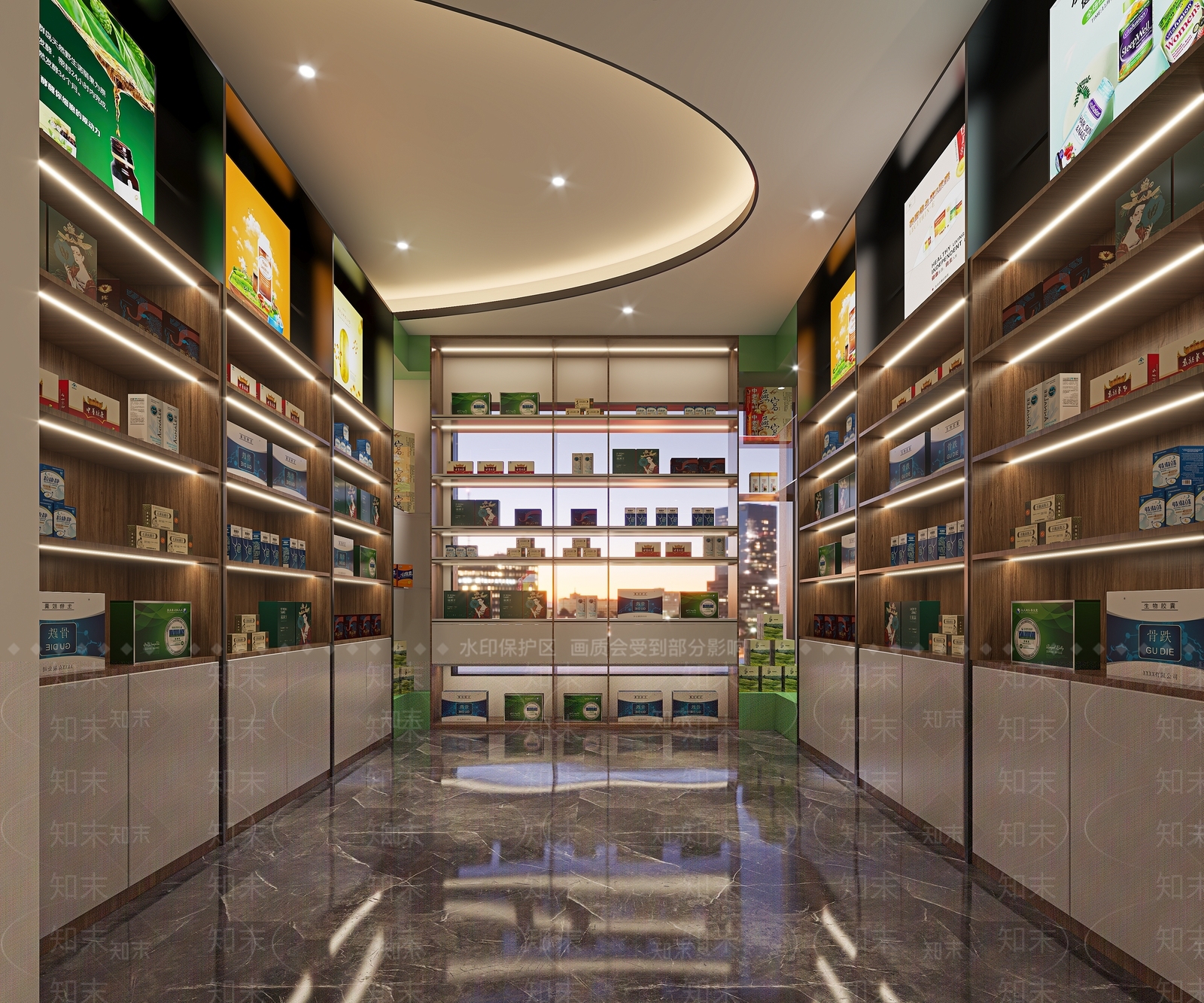 现代烟酒店3D模型下载【ID:1113346638】