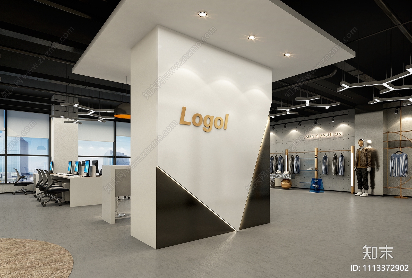 服装店cad施工图下载【ID:1113372902】