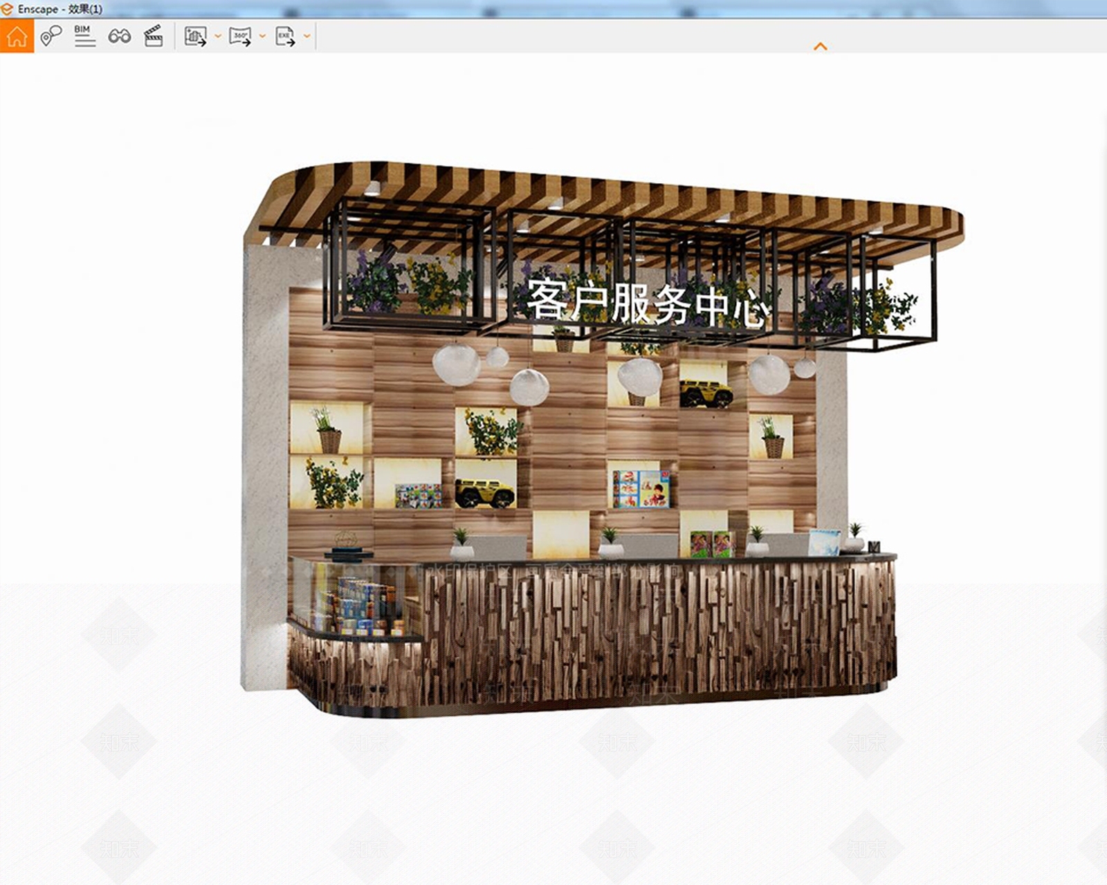 现代超市工作台SU模型下载【ID:1114043915】