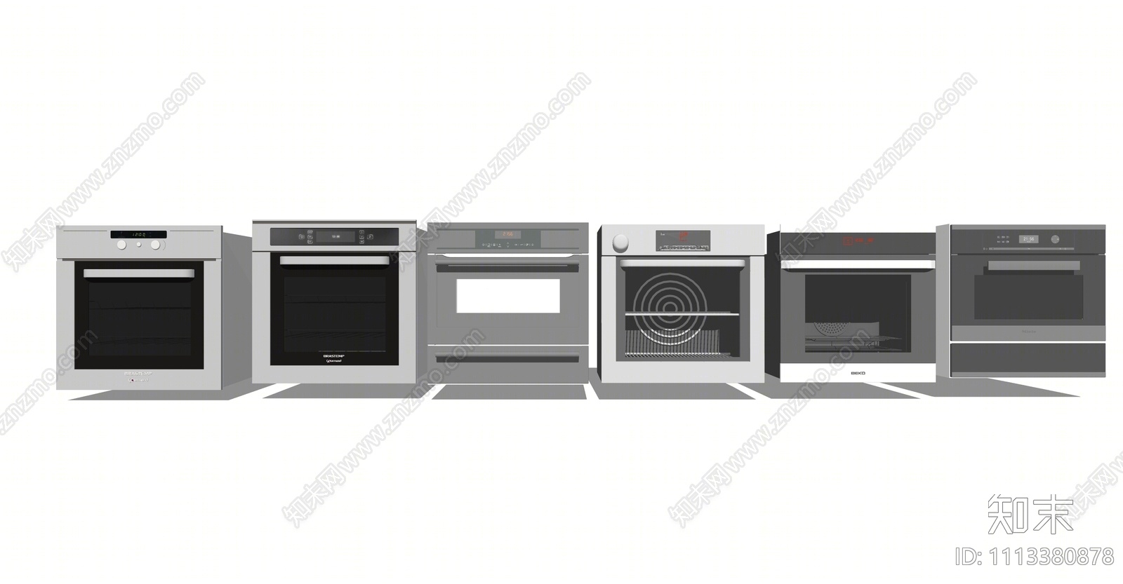 现代烤箱SU模型下载【ID:1113380878】