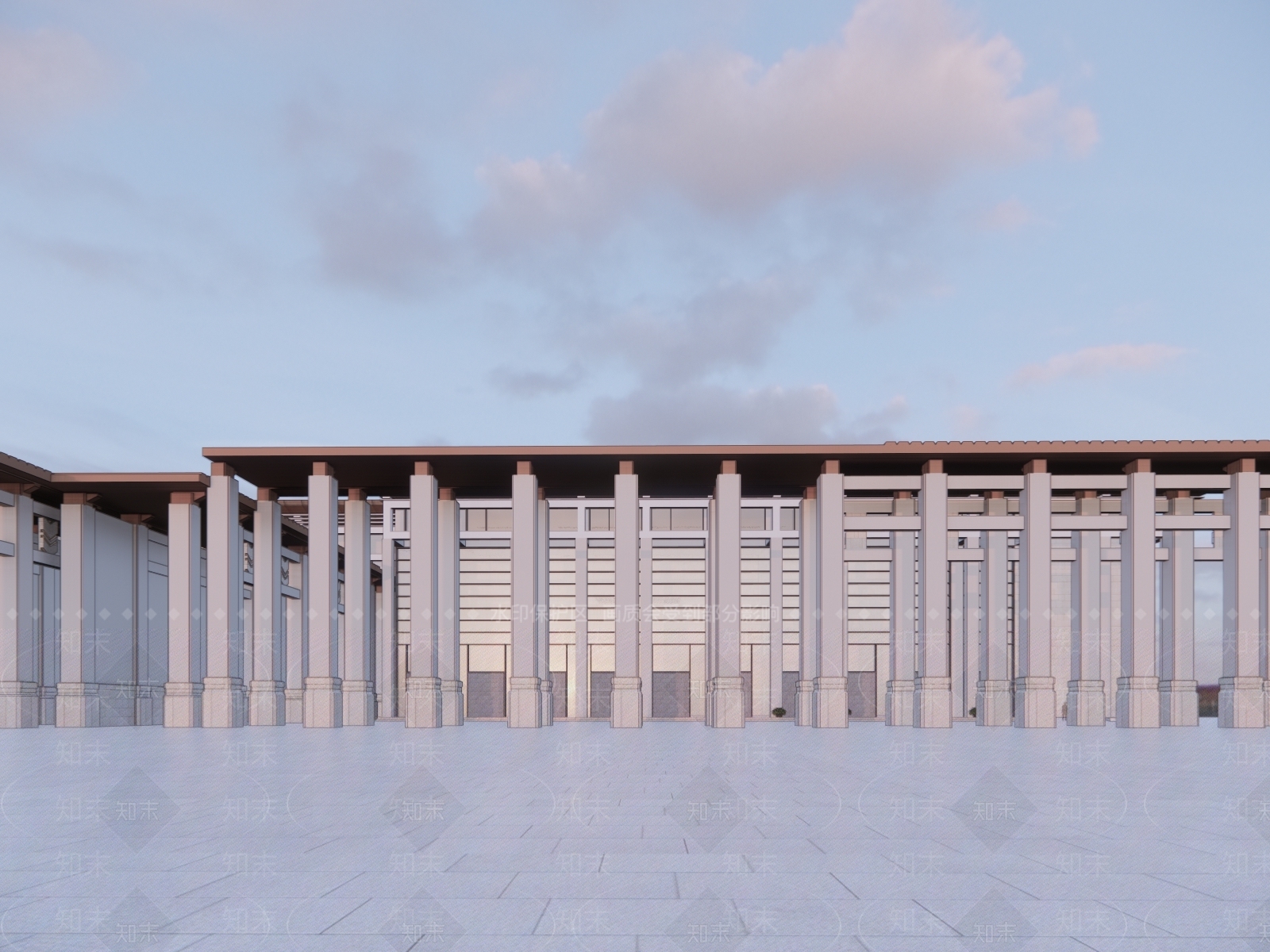 古典廊架SU模型下载【ID:1113381352】