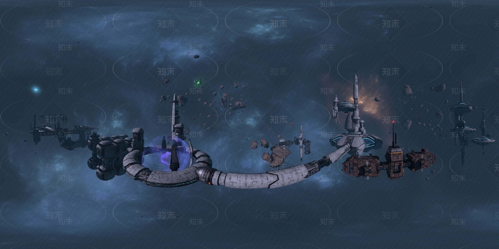 太空科技城HDR贴图下载【ID:1113412314】