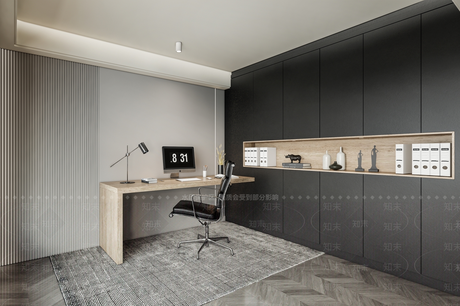 现代电脑桌椅SU模型下载【ID:1113412748】