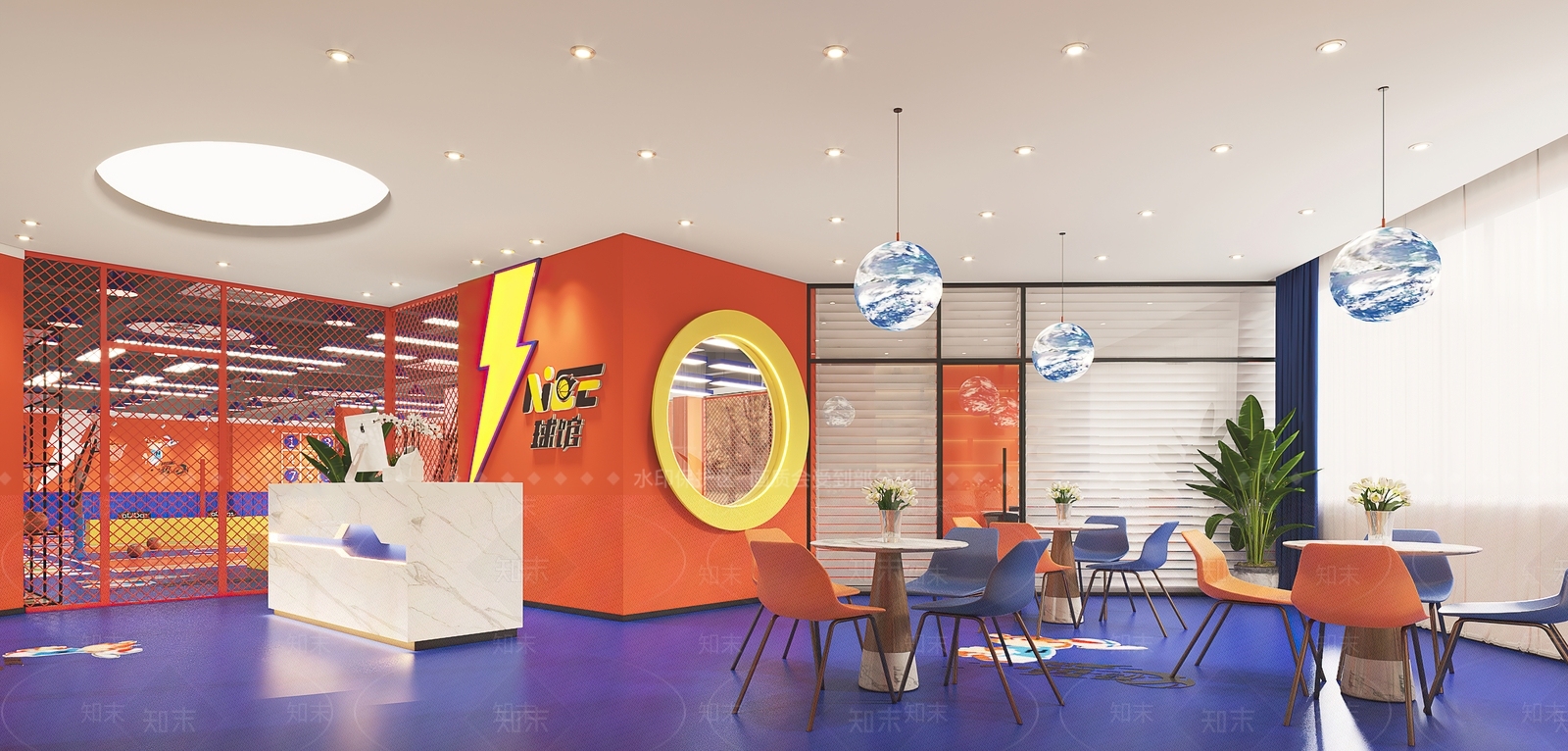 现代儿少年篮球体育场3D模型下载【ID:1113463609】