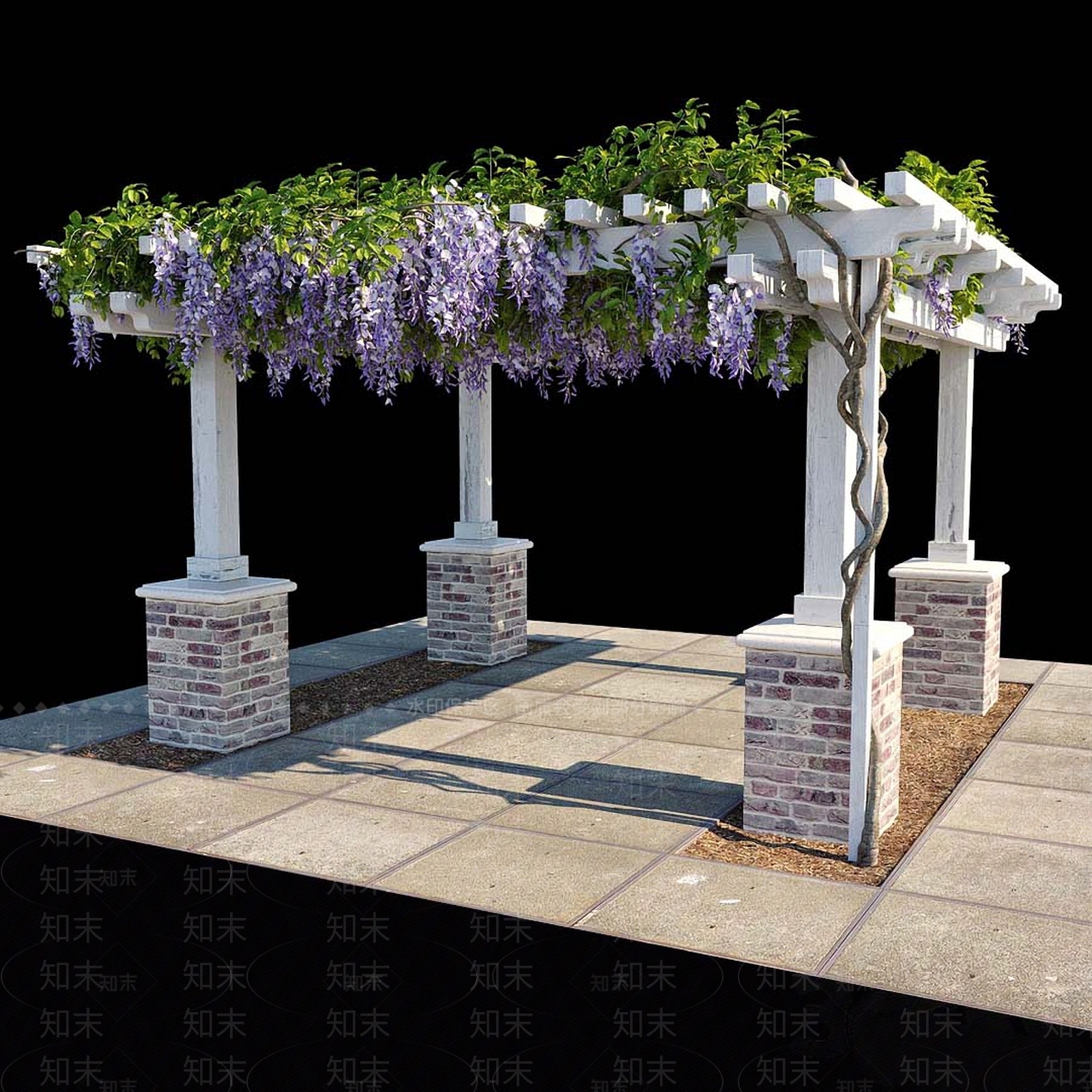 现代廊架3D模型下载【ID:1113463773】