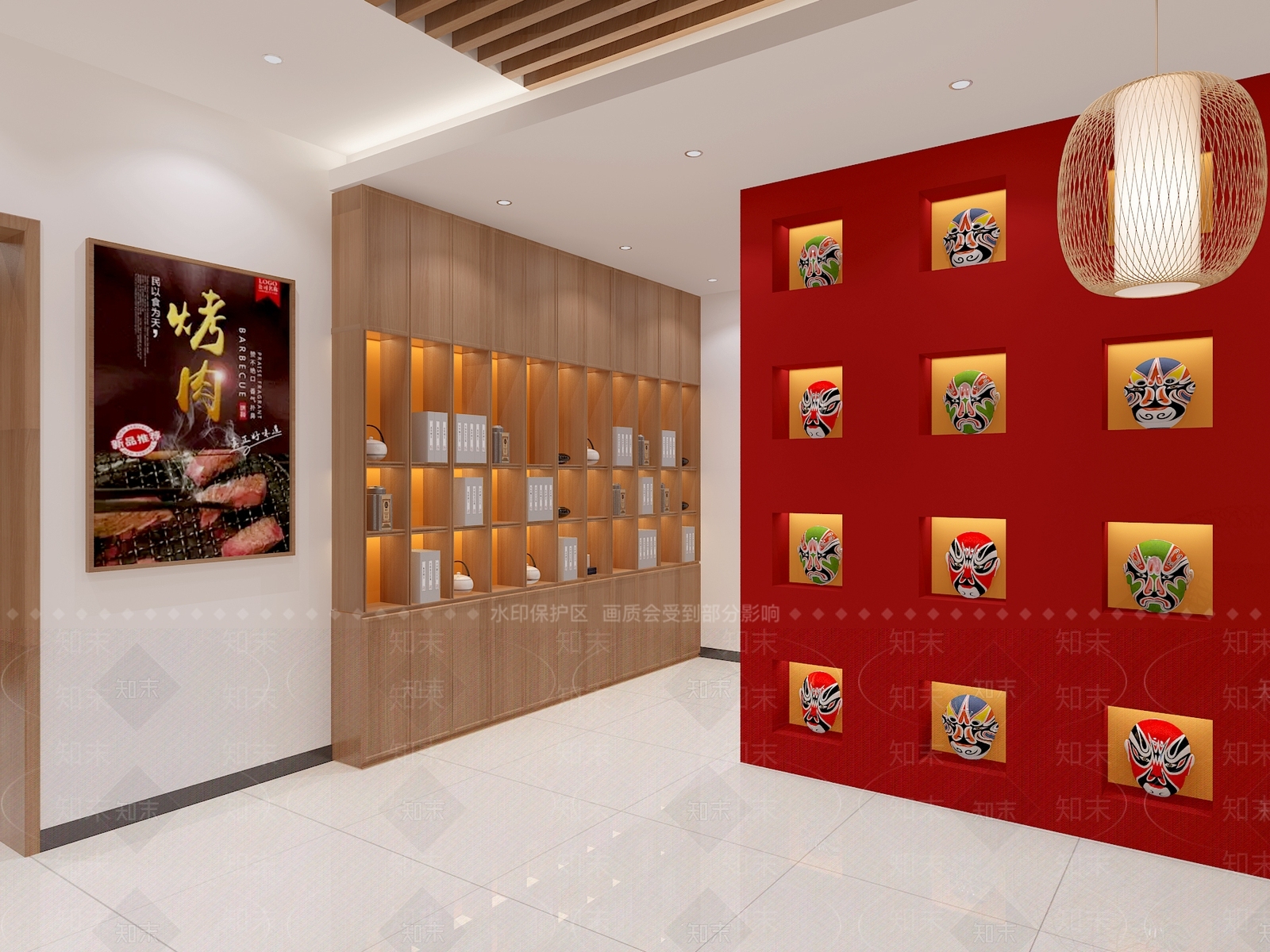 新中式烧肉店3D模型下载【ID:1113486014】