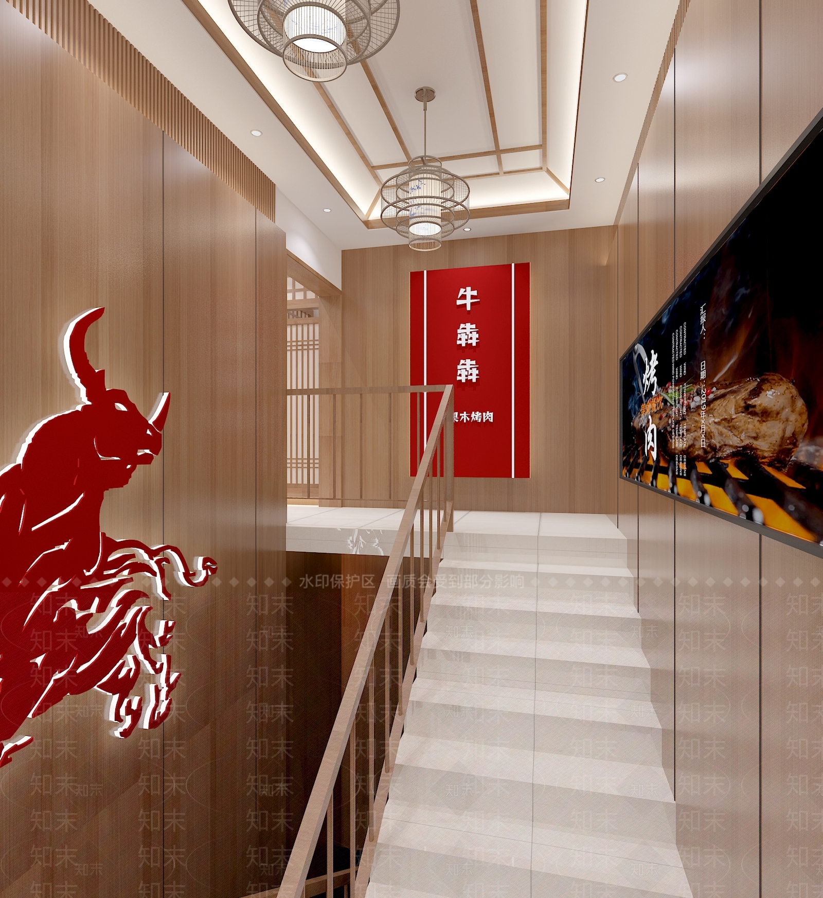 新中式烧肉店3D模型下载【ID:1113486014】