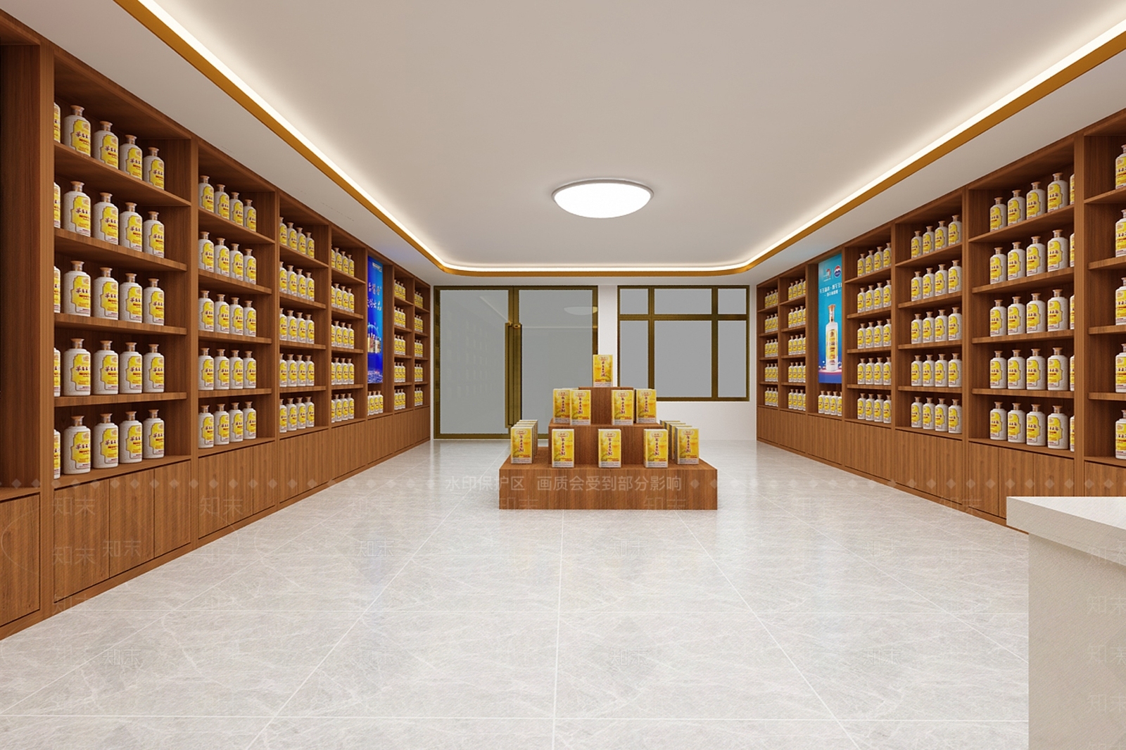 新中式茅台酒店3D模型下载【ID:1113486437】