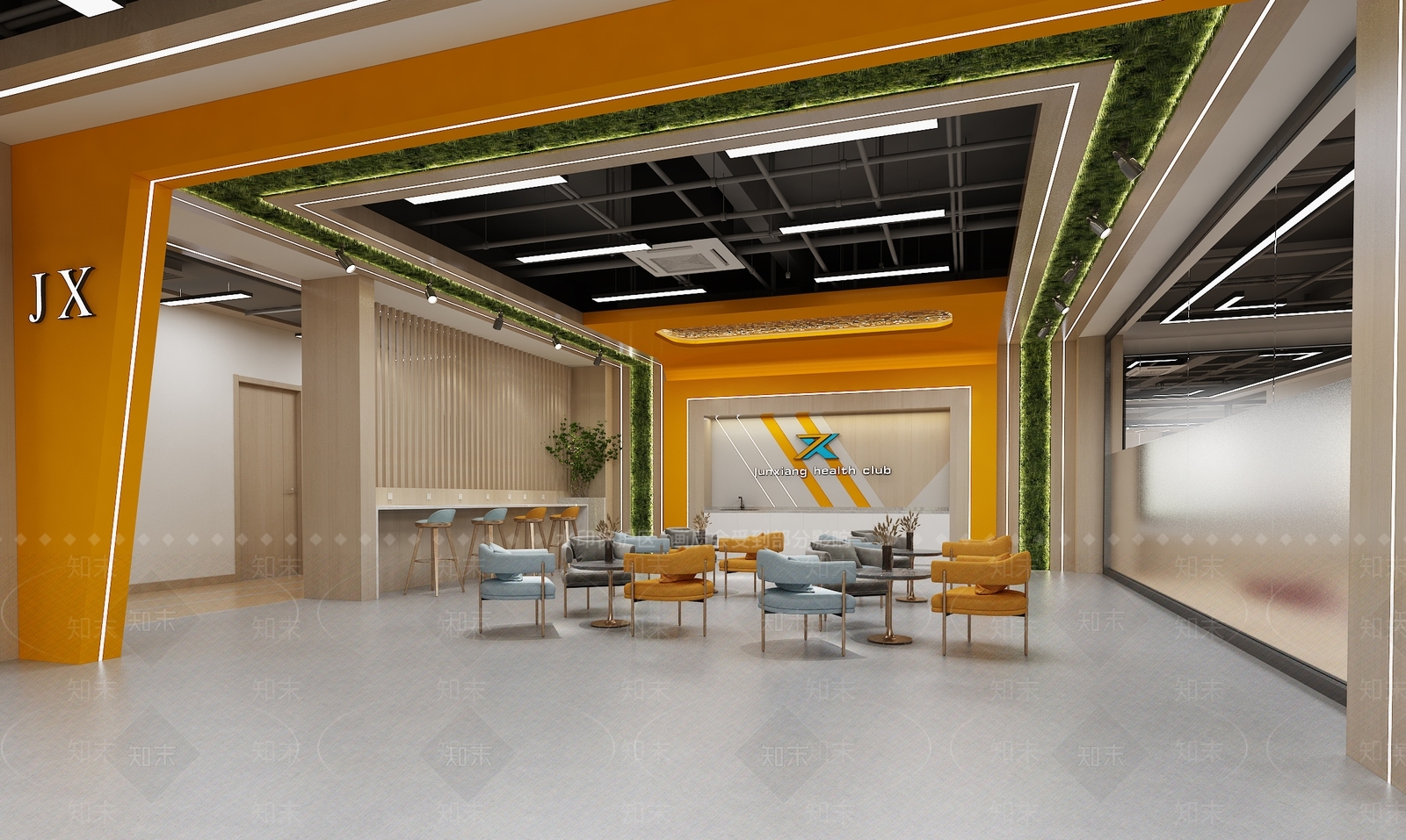 现代健身房3D模型下载【ID:1113489048】
