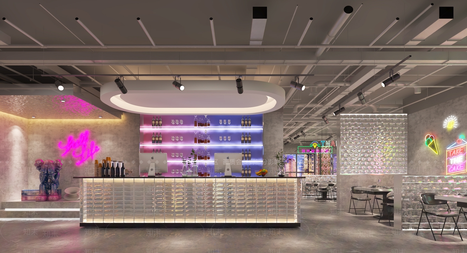 工业风烧烤店3D模型下载【ID:1113489478】