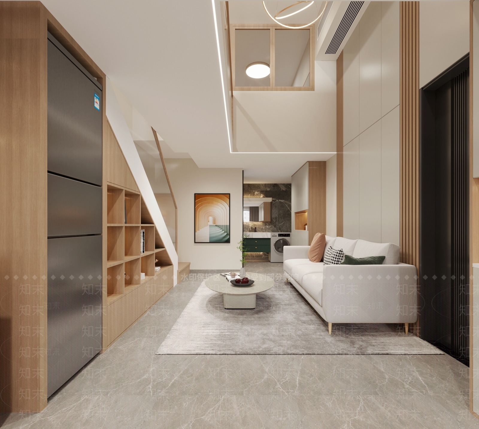 现代单身公寓3D模型下载【ID:1113497281】