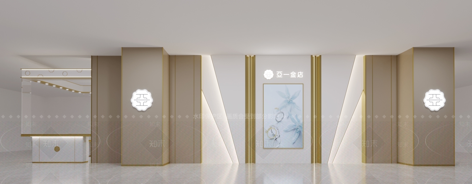 现代珠宝店3D模型下载【ID:1113502407】