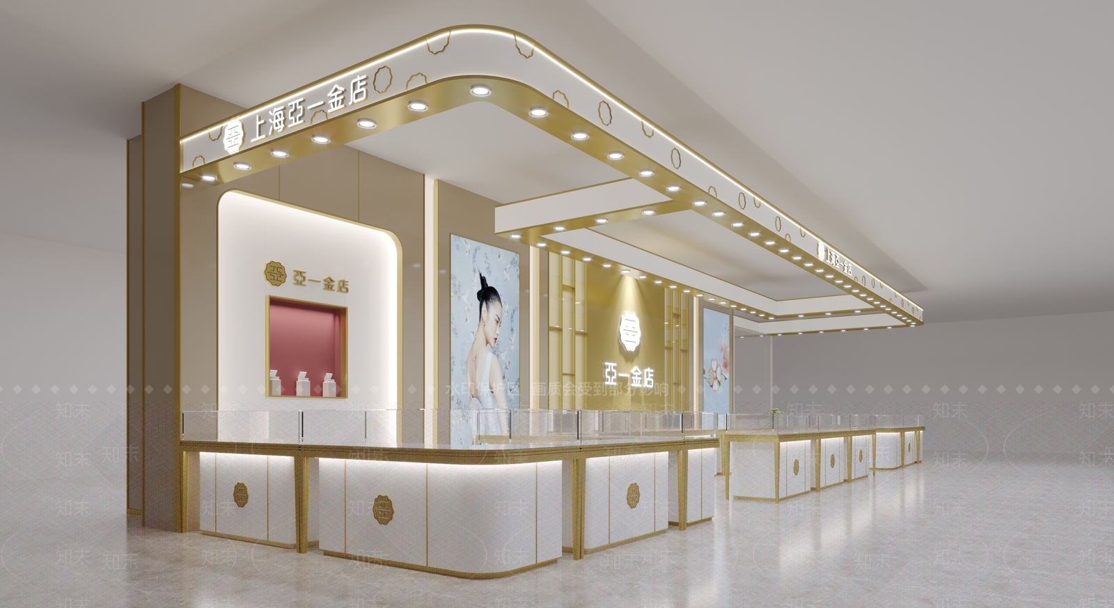 现代珠宝店3D模型下载【ID:1113502407】