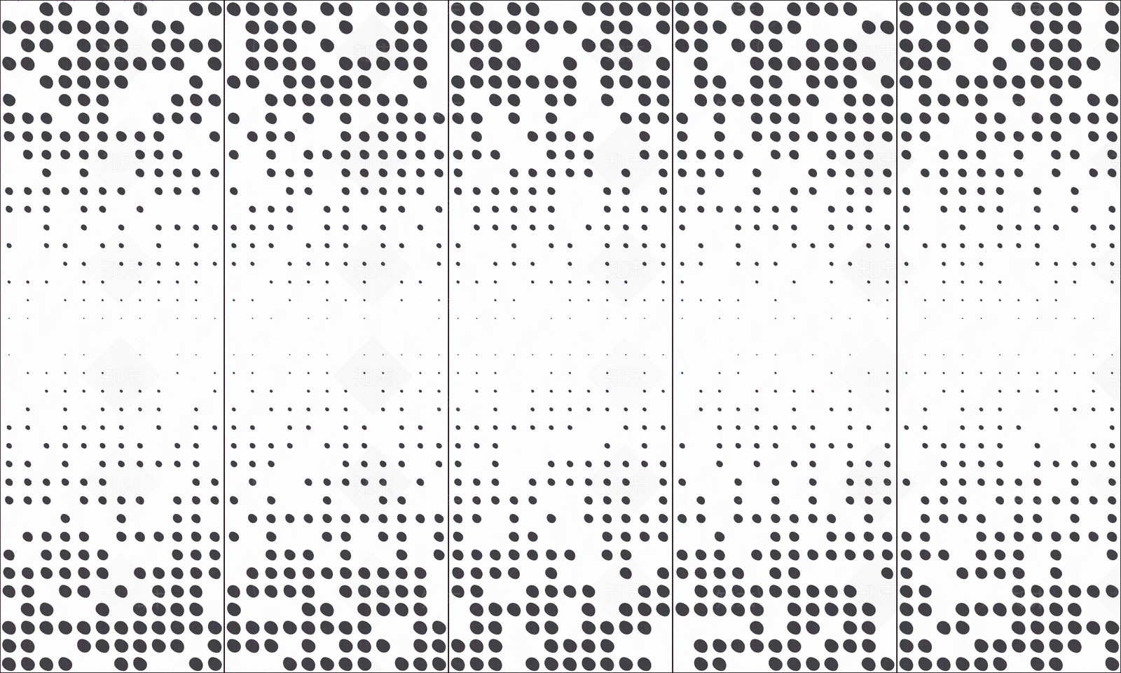 椭圆形渐变金属冲孔铝板贴图下载【ID:1113503432】