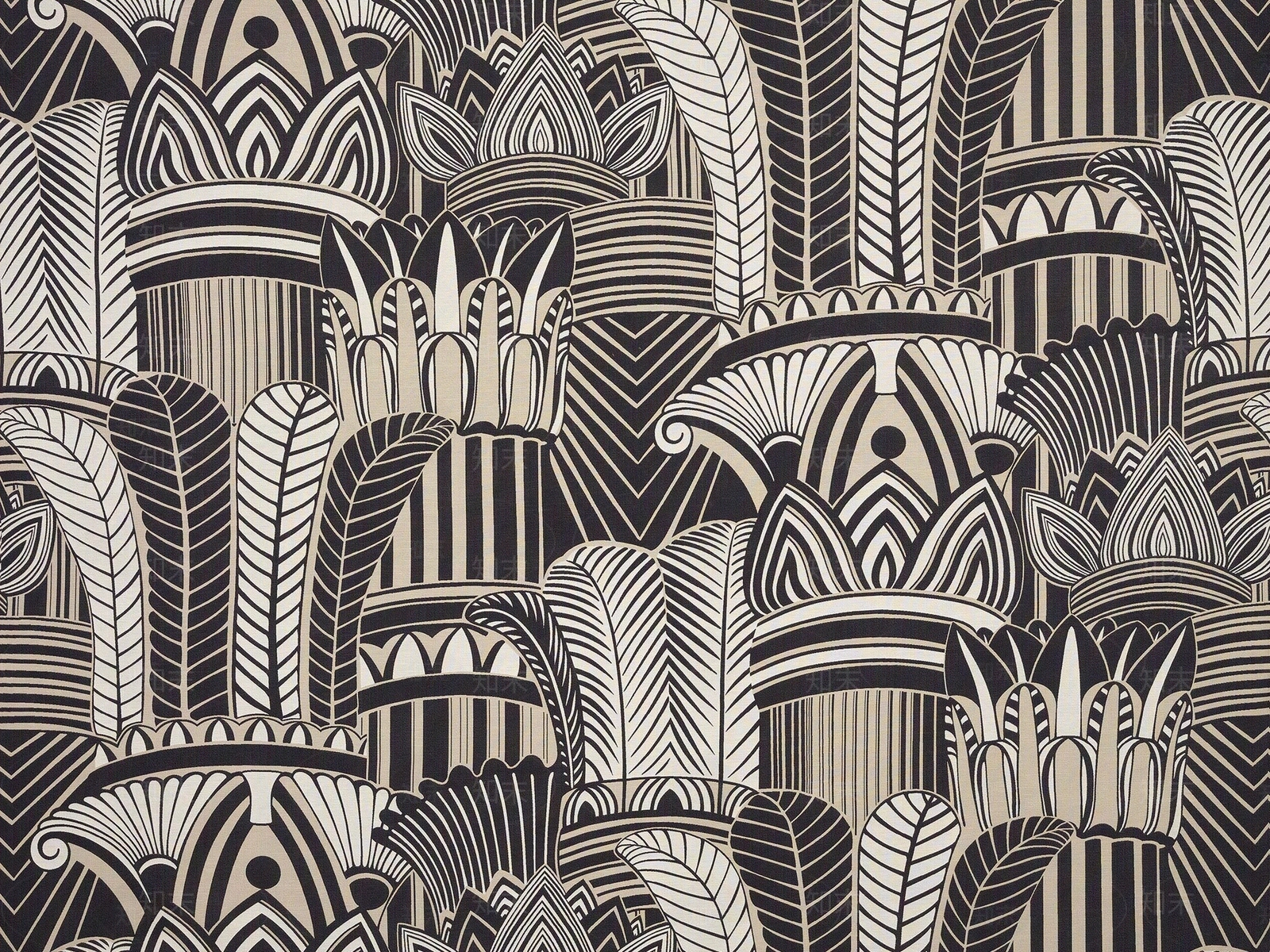 罗马柱图案窗帘贴图下载【ID:1113504930】