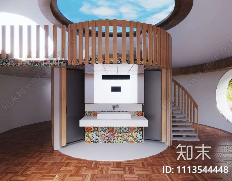 名宿蒙古包cad施工图下载【ID:1113544448】