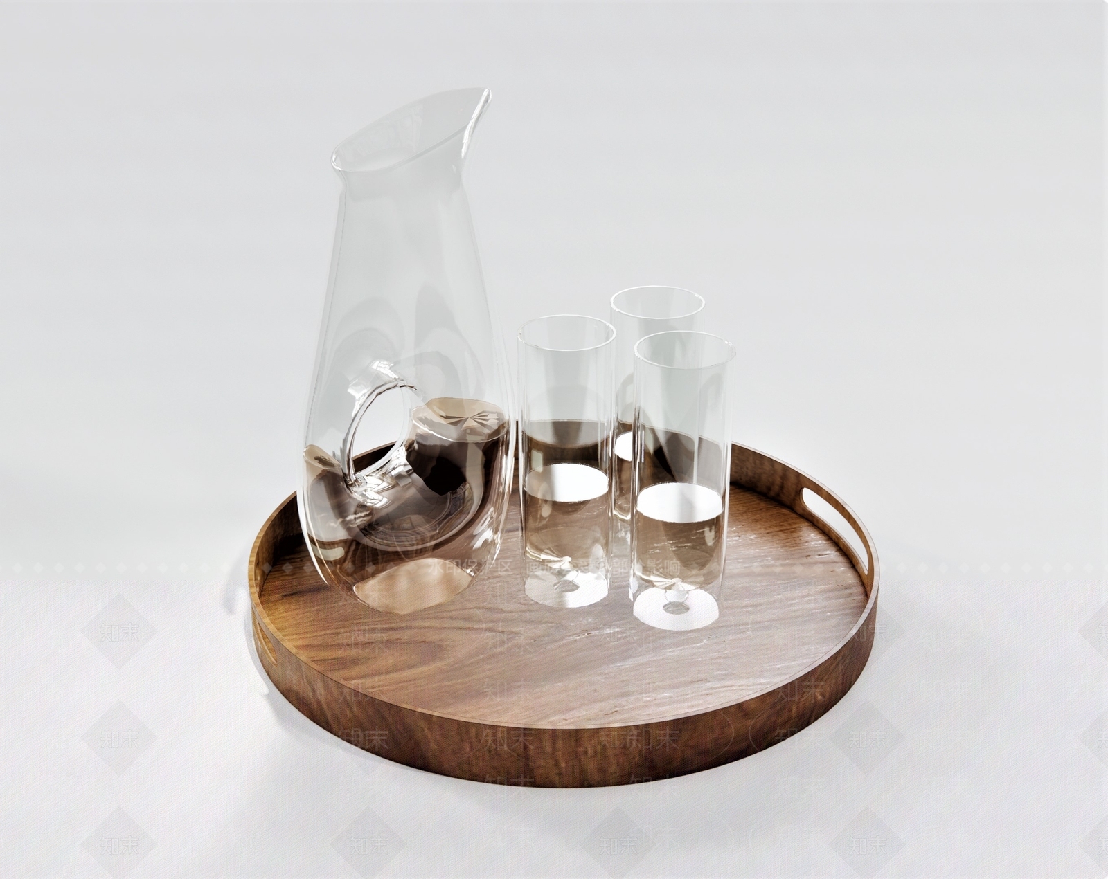 现代玻璃茶杯SU模型下载【ID:1113547405】