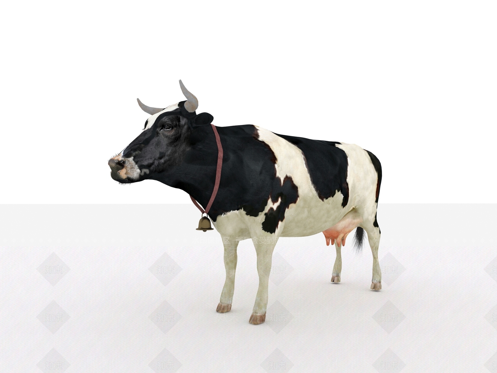 现代奶牛3D模型下载【ID:1113561952】