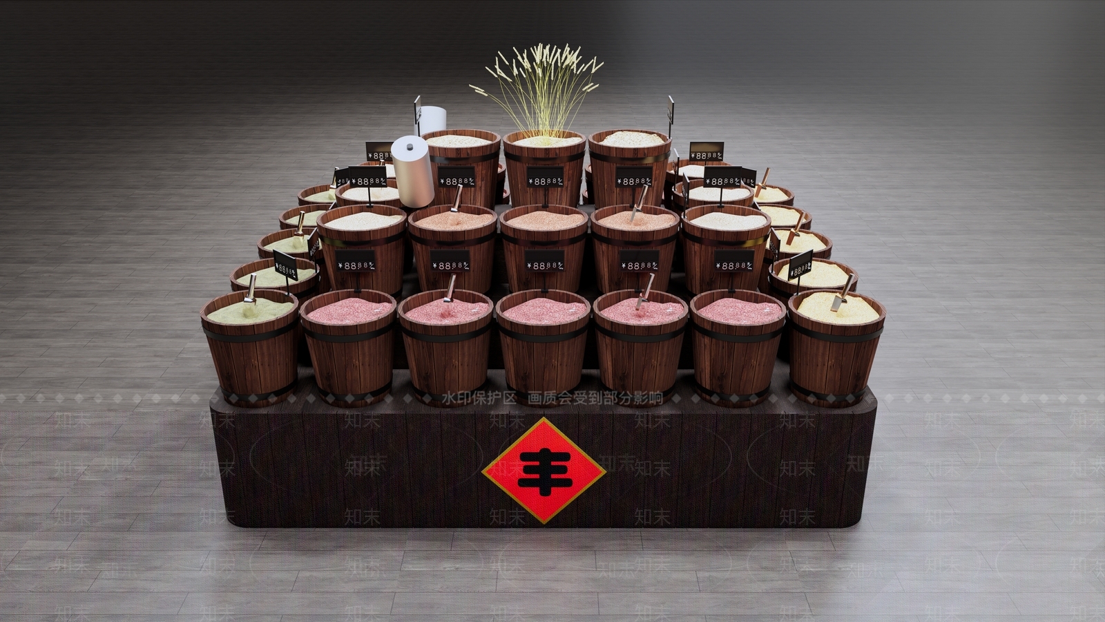 现代超市货架SU模型下载【ID:1113731011】