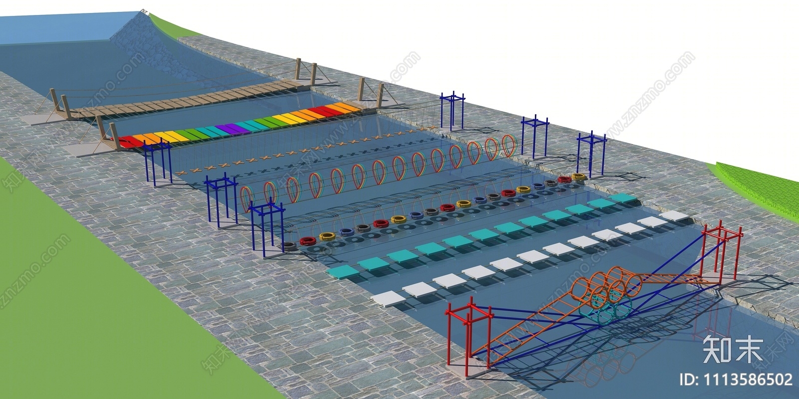 现代娱乐器材3D模型下载【ID:1113586502】