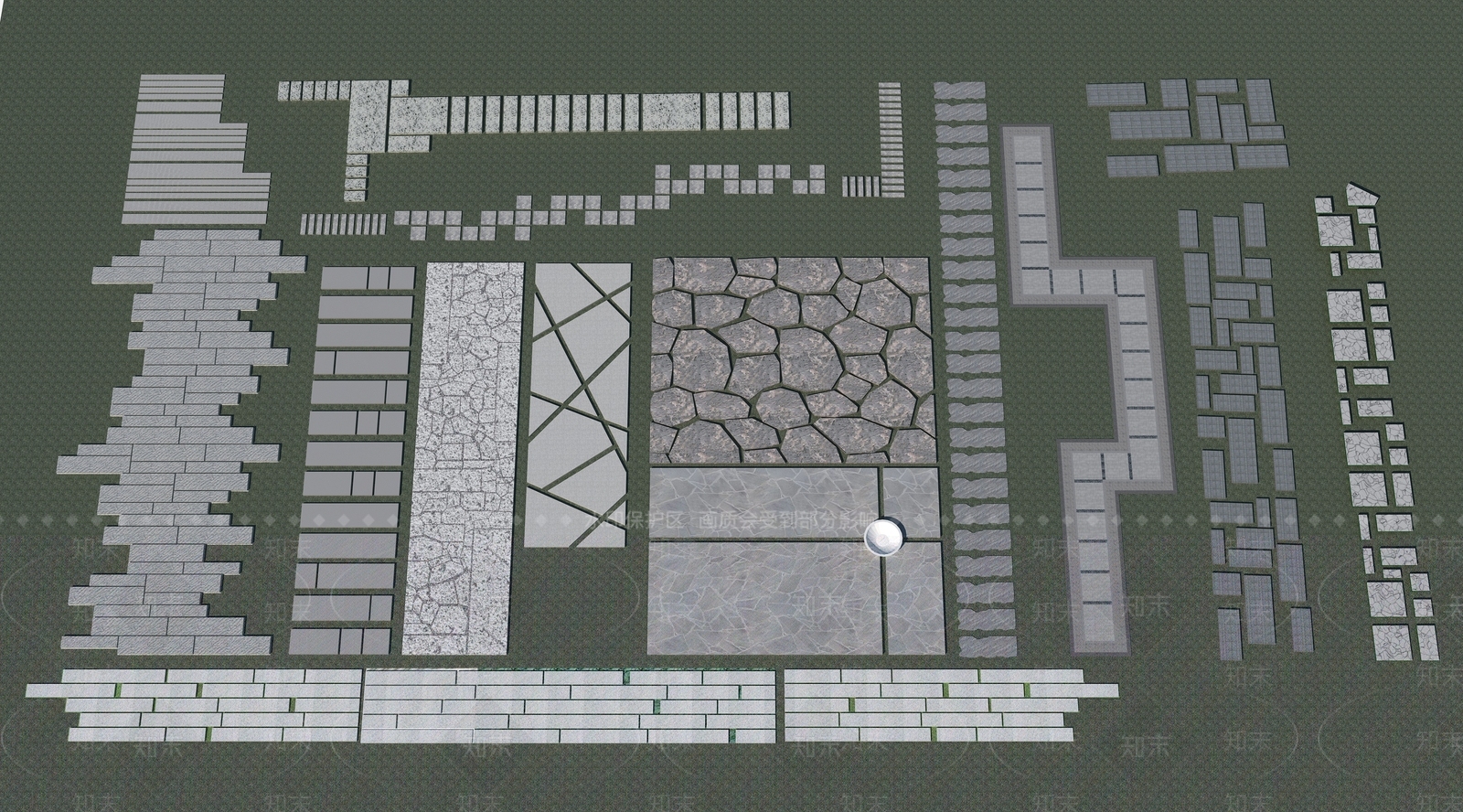 现代路面3D模型下载【ID:1113587125】