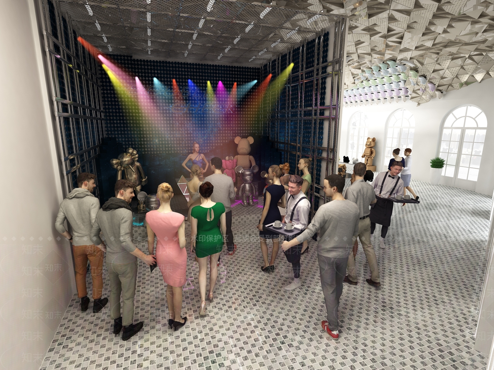 现代酒吧3D模型下载【ID:1113600113】