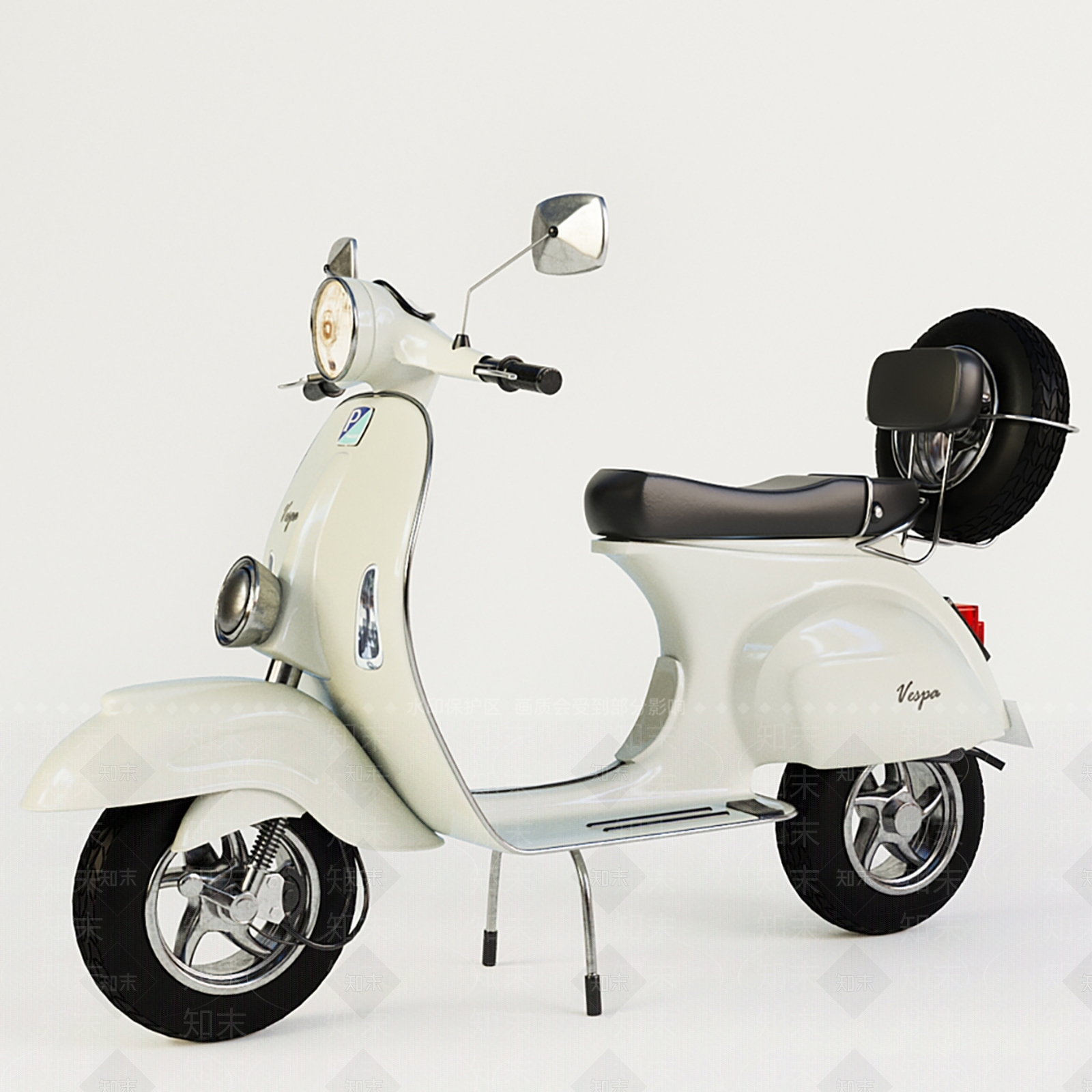 现代复古风电动车3D模型下载【ID:1113607154】