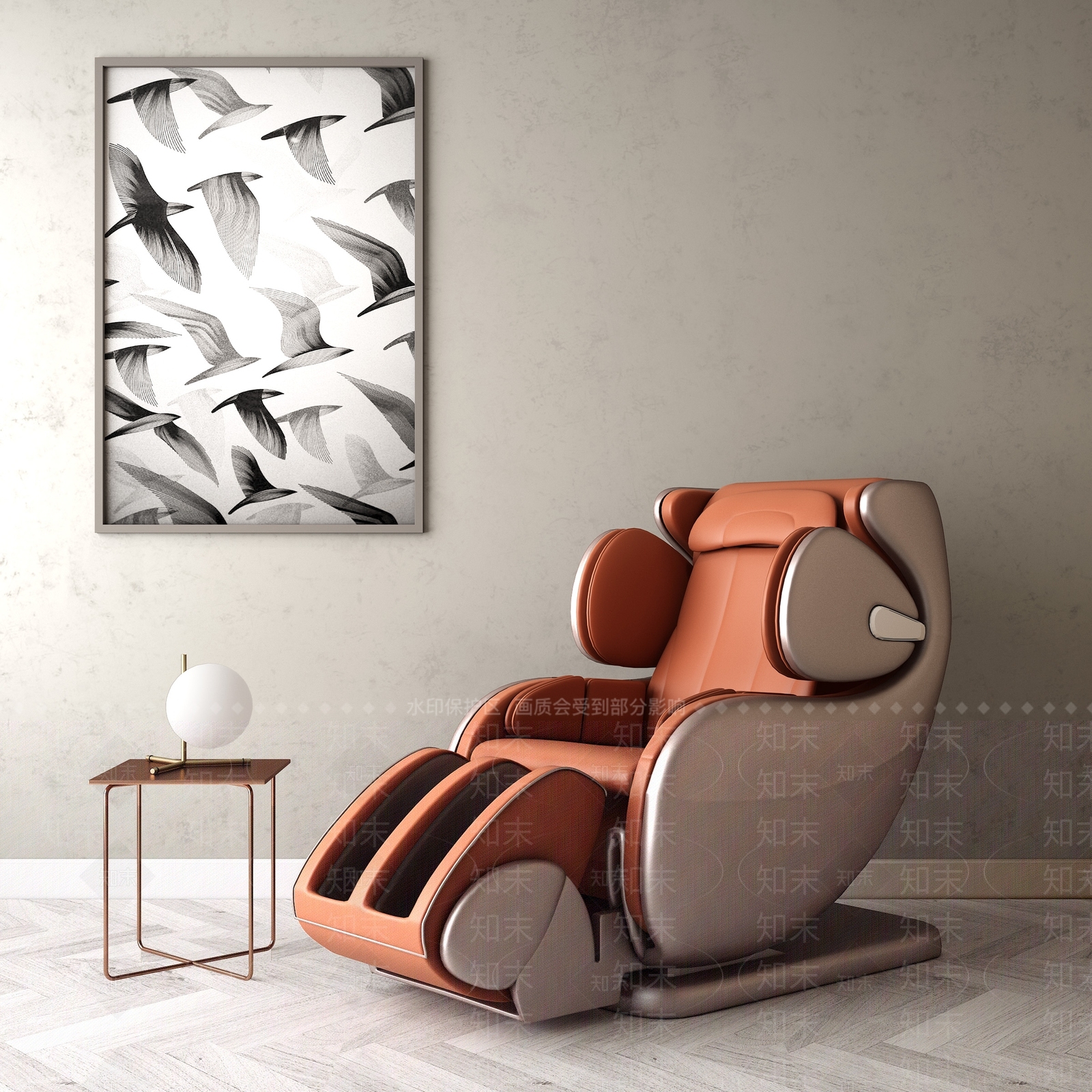 现代按摩椅3D模型下载【ID:1113619289】