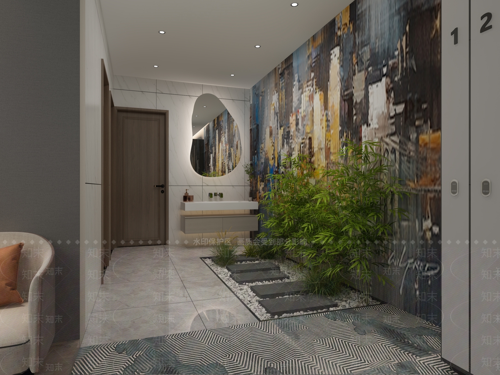 现代台球室3D模型下载【ID:1113621088】