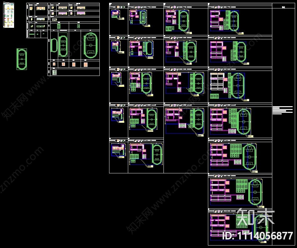 校园运动场CAD模块及配置标准施工图下载【ID:1114056877】