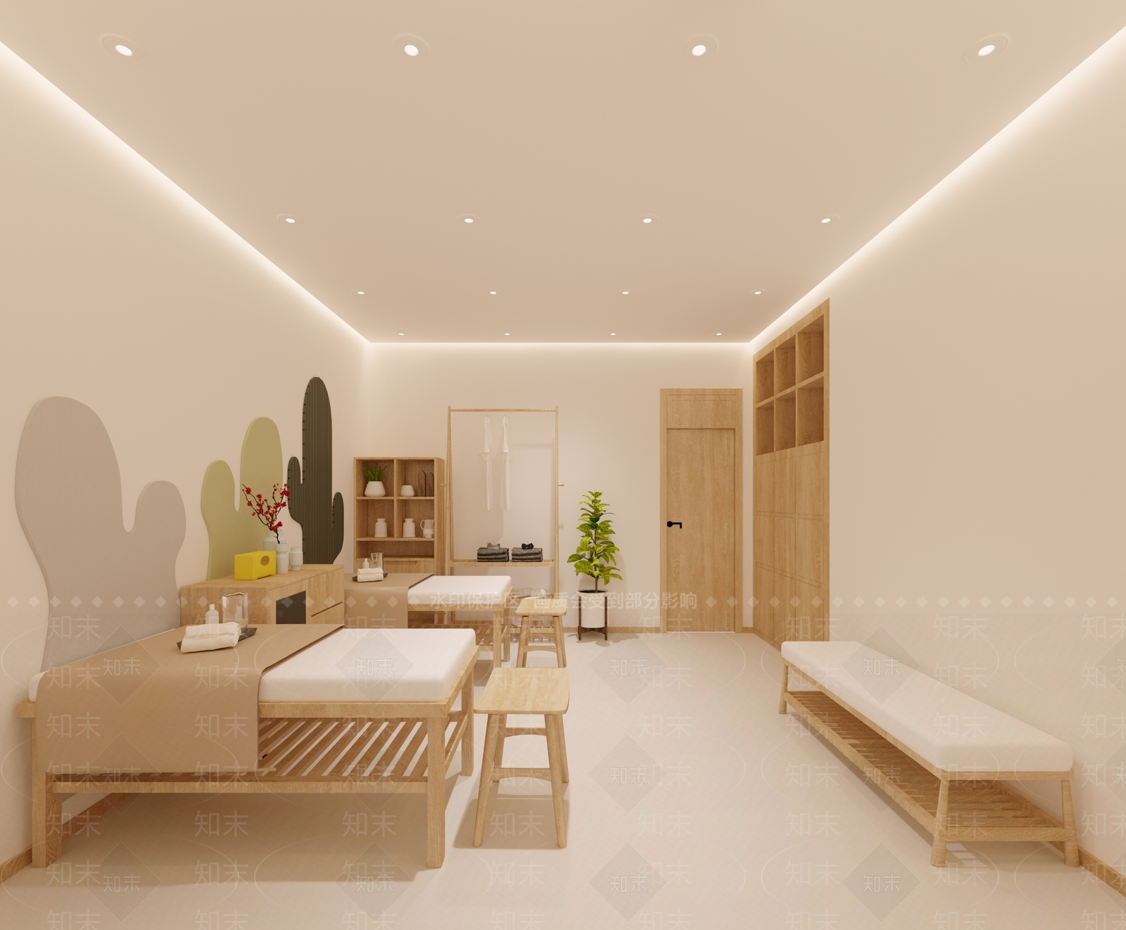 侘寂美容SPA店3D模型下载【ID:1113656760】