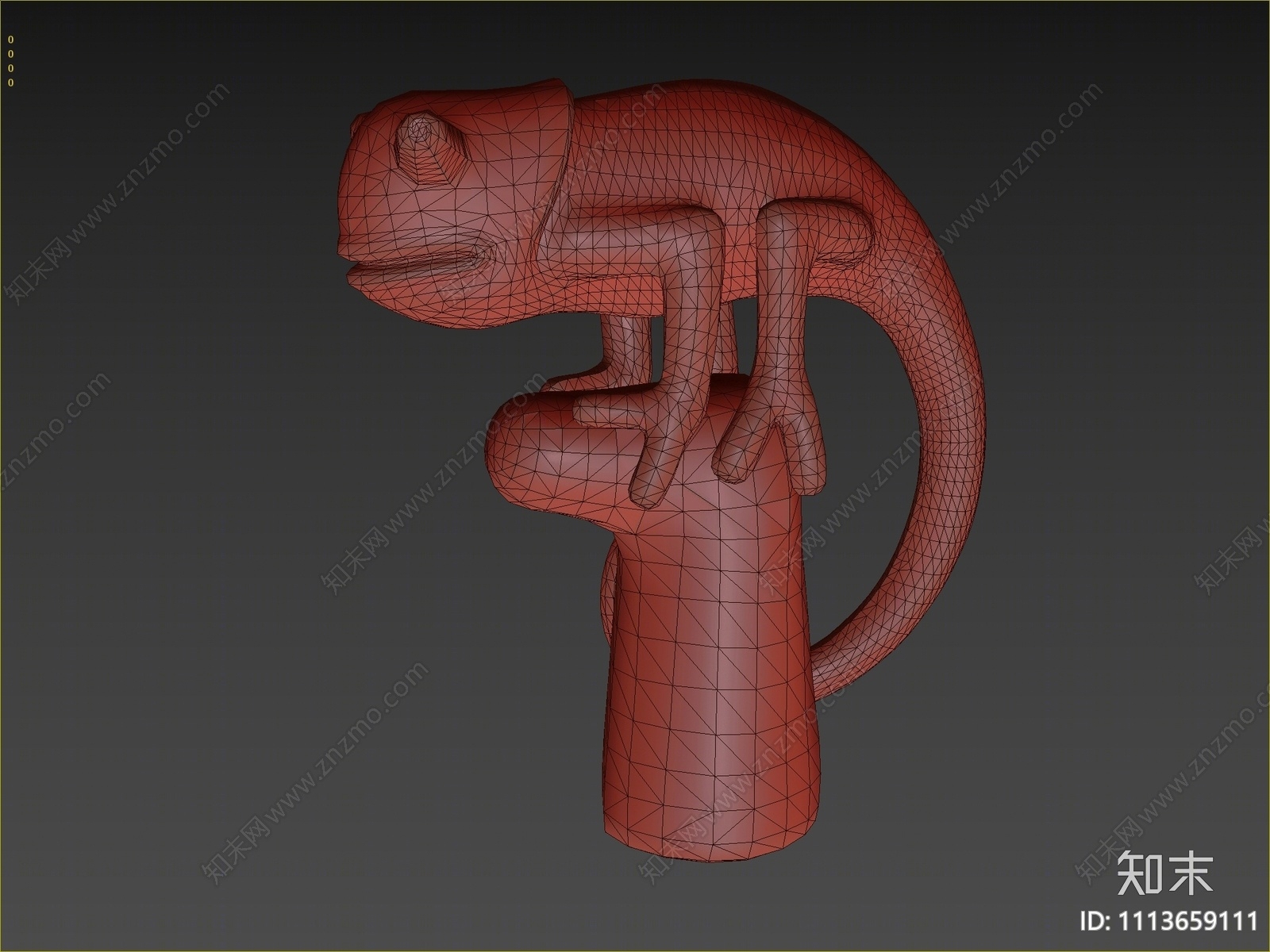 现代蜥蜴3D模型下载【ID:1113659111】