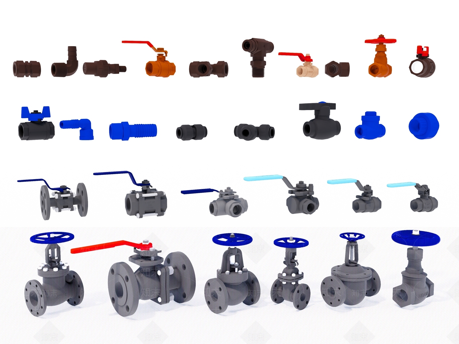 现代阀门开关SU模型下载【ID:1113664342】