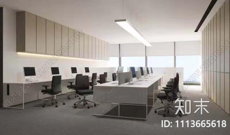 现代简约鹏瑞集团办公室cad施工图下载【ID:1113665618】