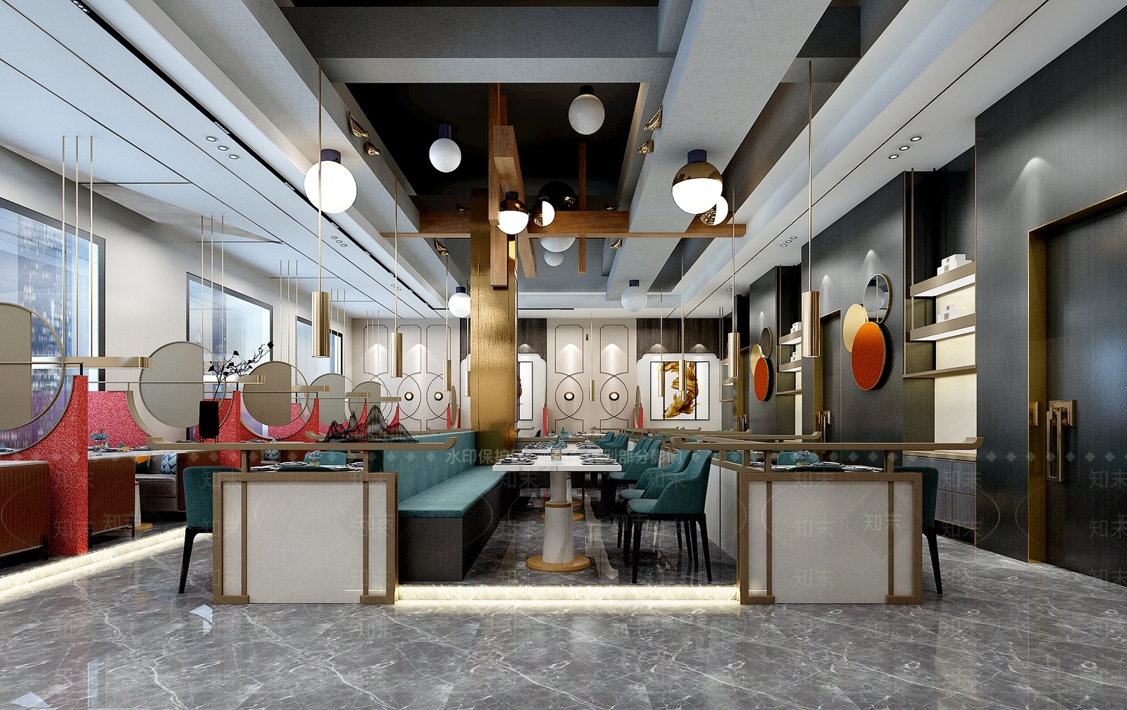 新中式烧烤店3D模型下载【ID:1113679733】