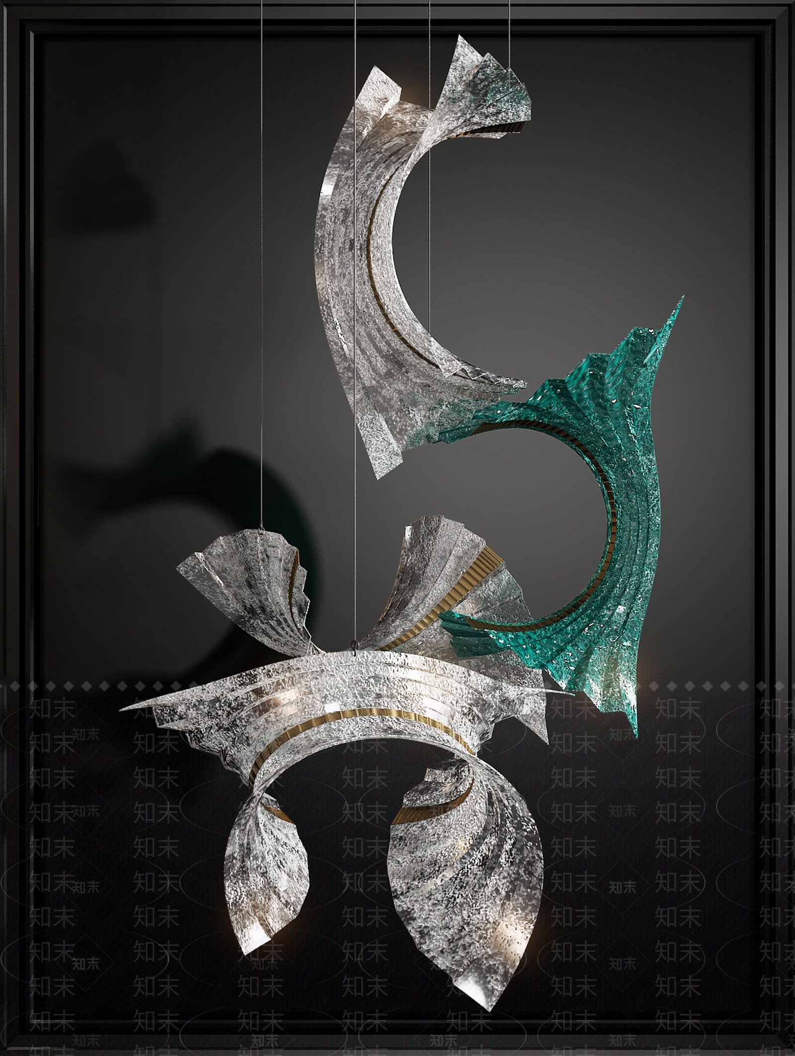 现代装饰灯3D模型下载【ID:1113679996】