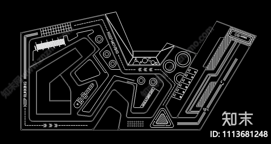 儿童活动区平面图施工图下载【ID:1113681248】