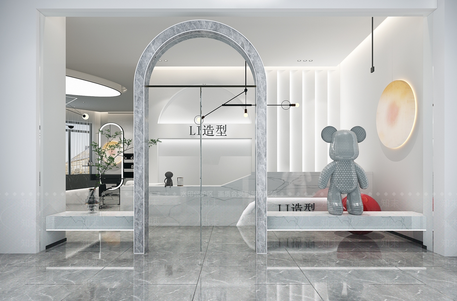 现代理发店3D模型下载【ID:1113695058】