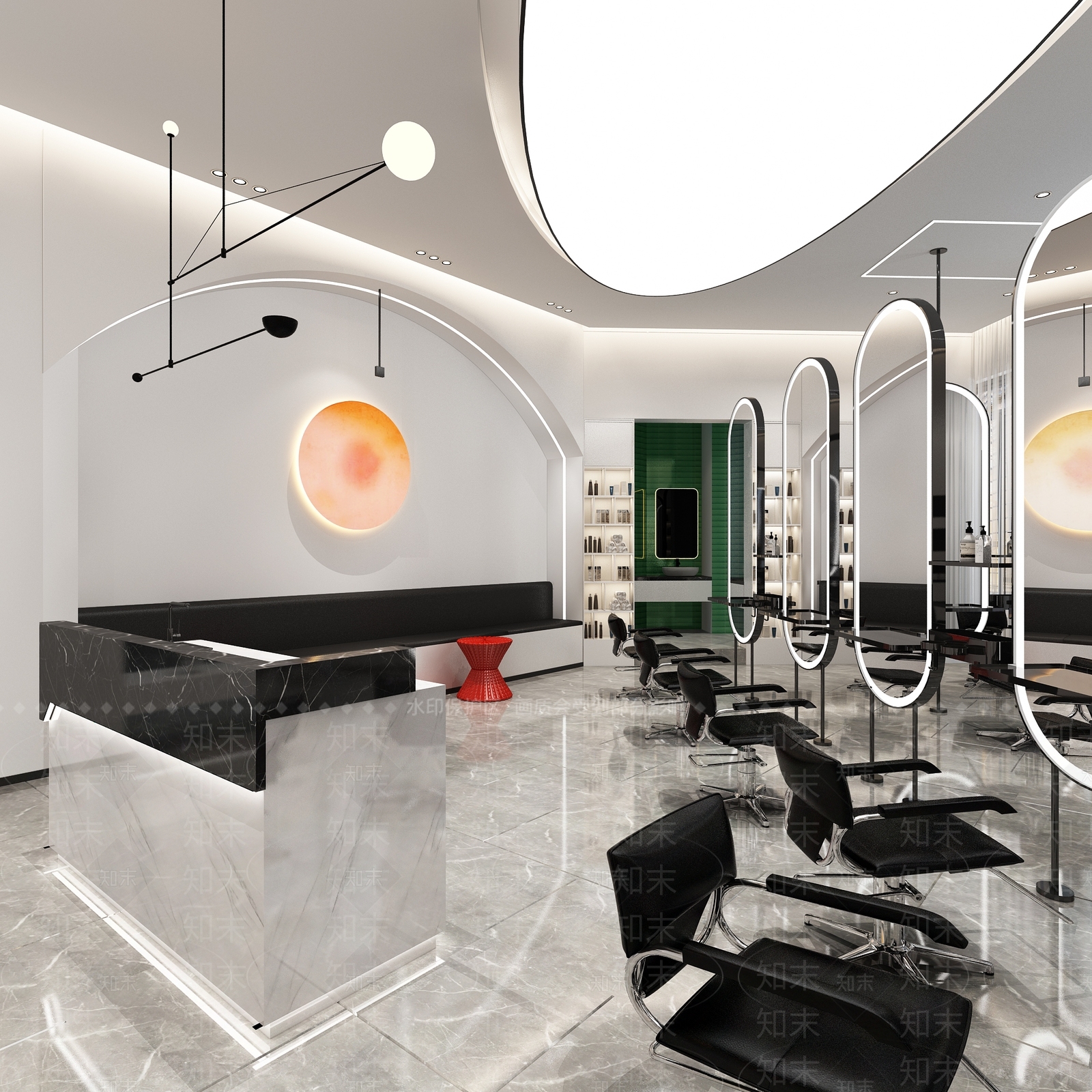 现代理发店3D模型下载【ID:1113695058】