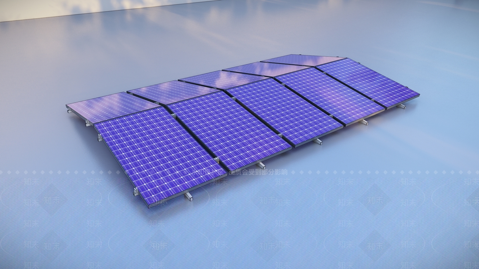 现代太阳能板SU模型下载【ID:1113698168】