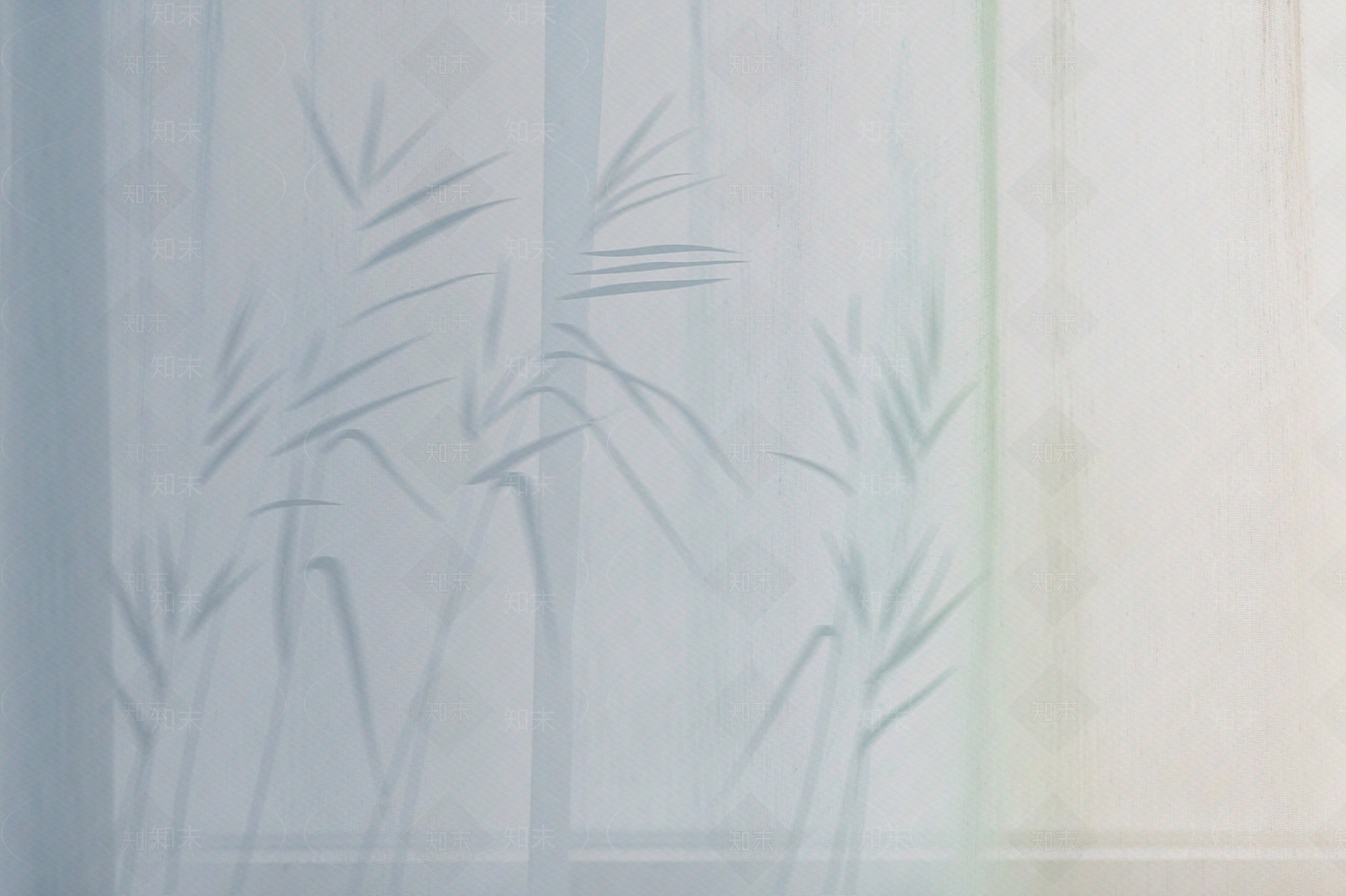 蓝色中式竹子竹叶壁纸贴图下载【ID:1113704436】