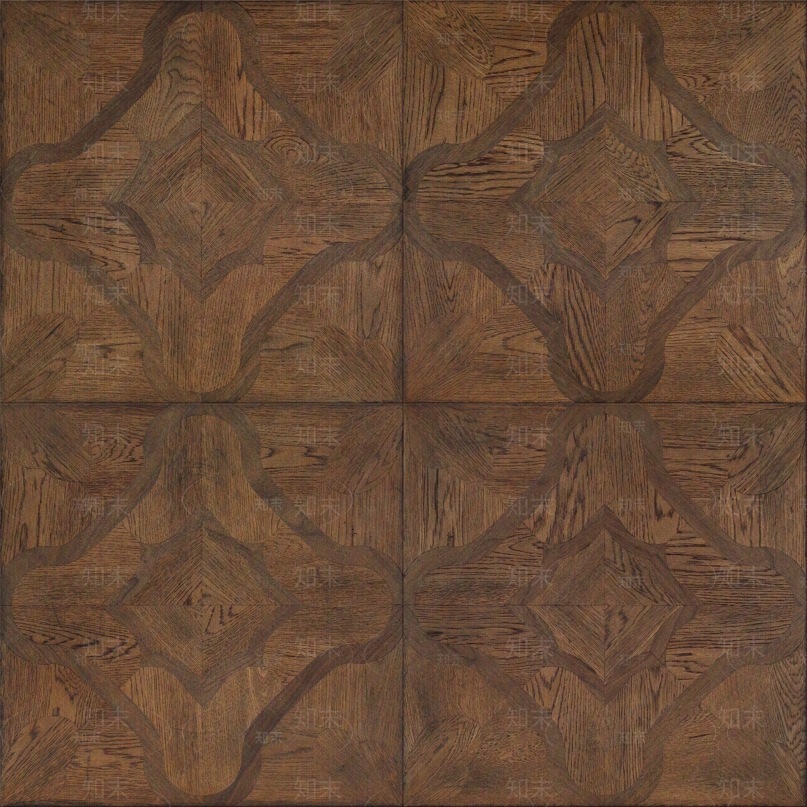 十字对称木纹拼花地板贴图下载【ID:1113706430】