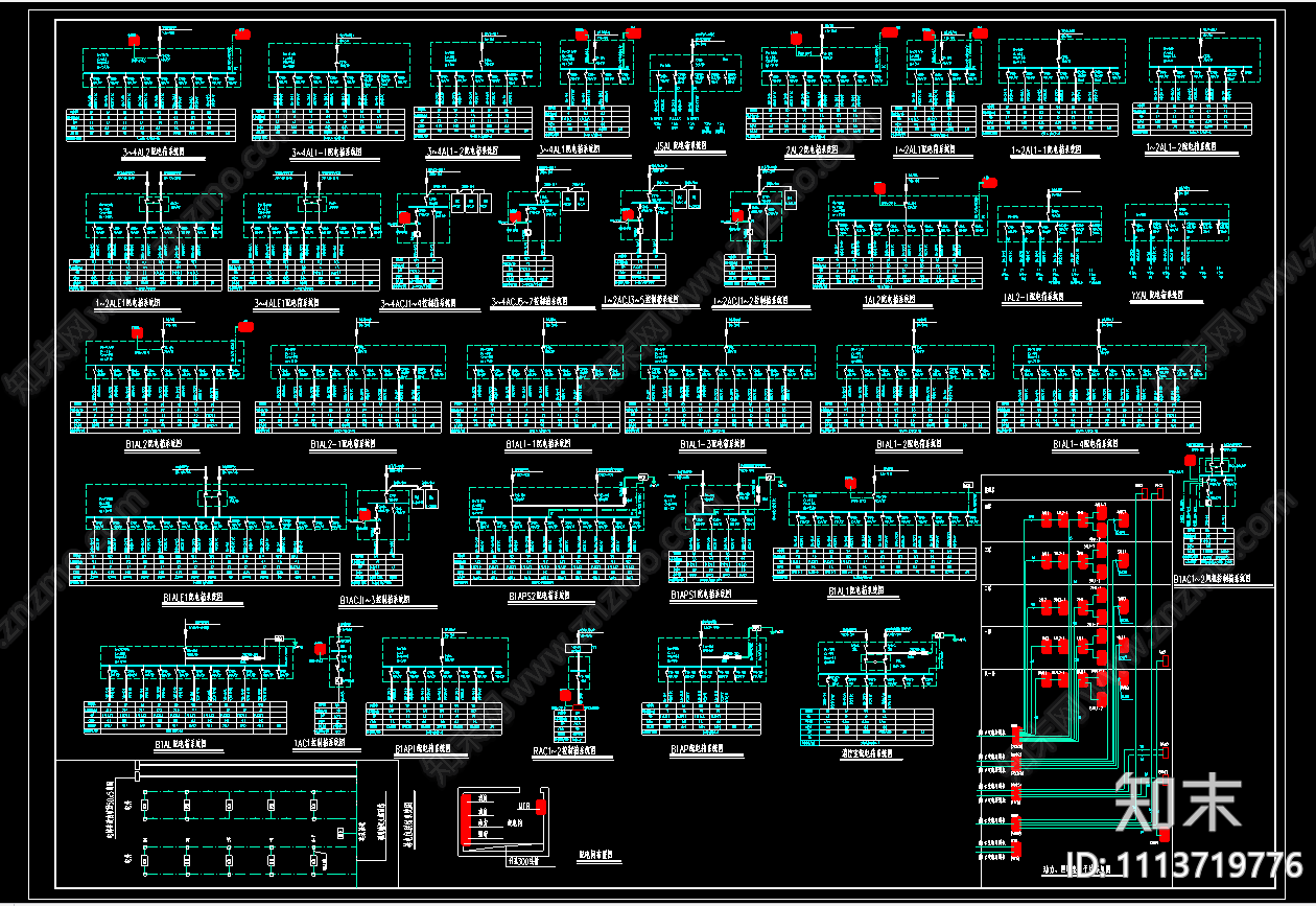 某学校图书馆电气图纸施工图下载【ID:1113719776】