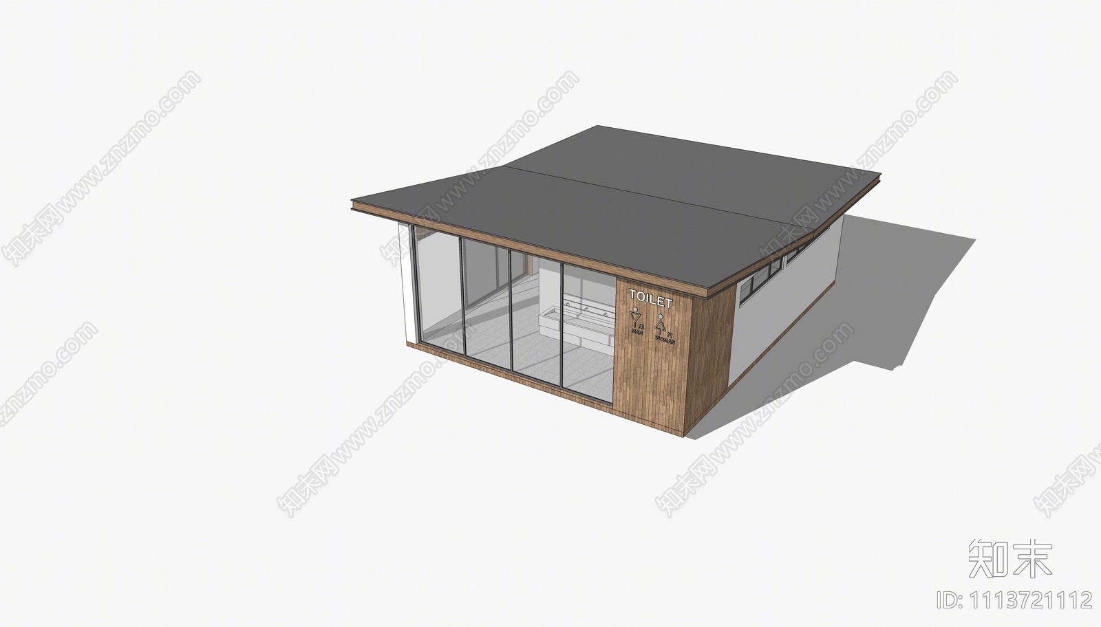 现代公共厕所SU模型下载【ID:1113721112】