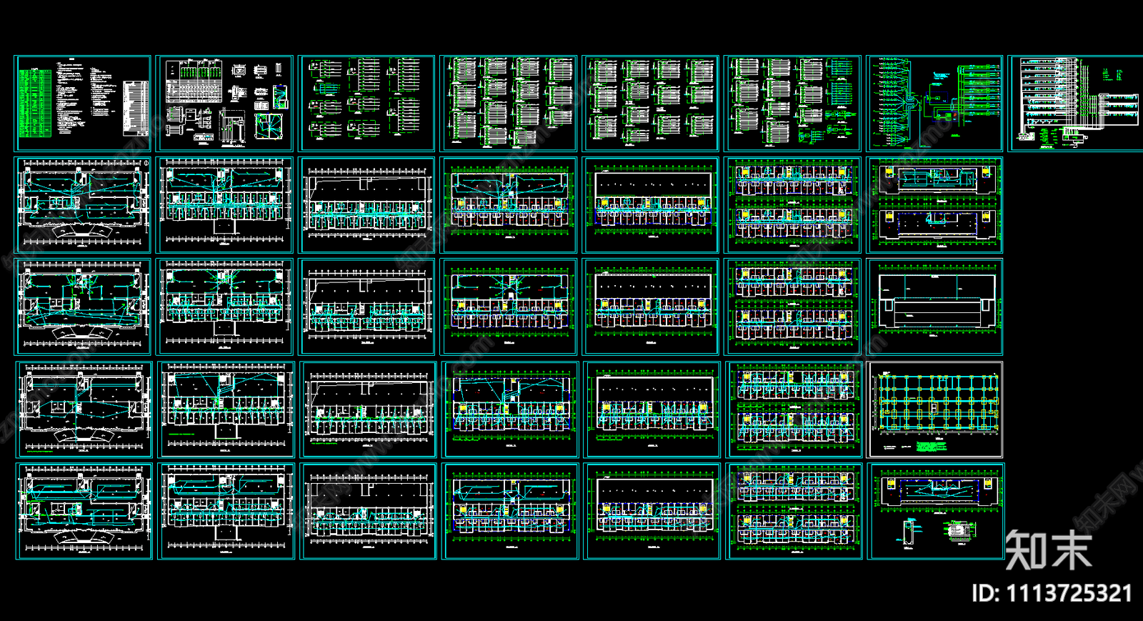 综合楼电气设计CAD施工图下载【ID:1113725321】